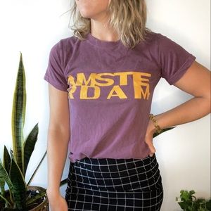 Vintage Style Amsterdam Tee 🌍⚡️